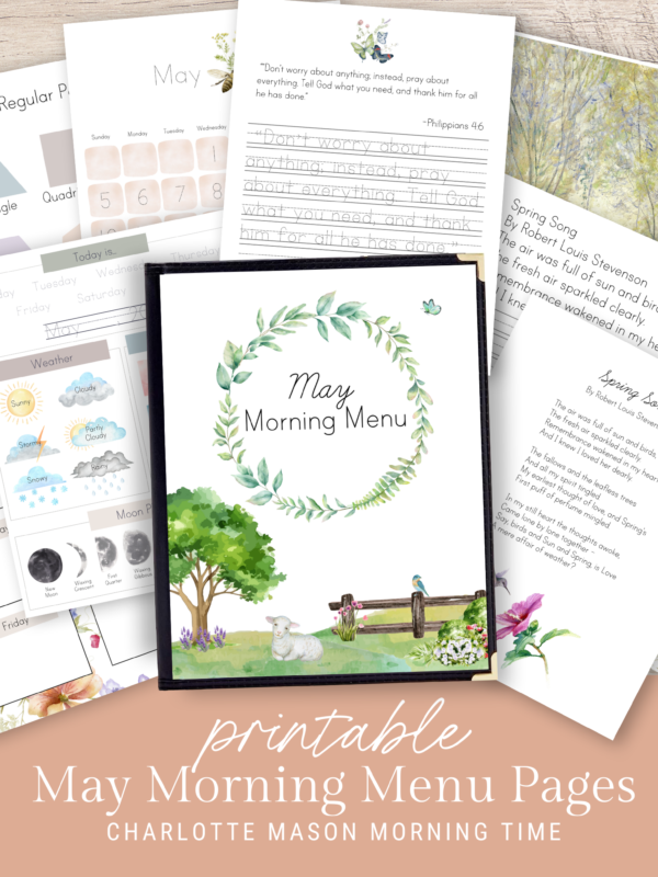 May Morning Menu Pages - Elementary