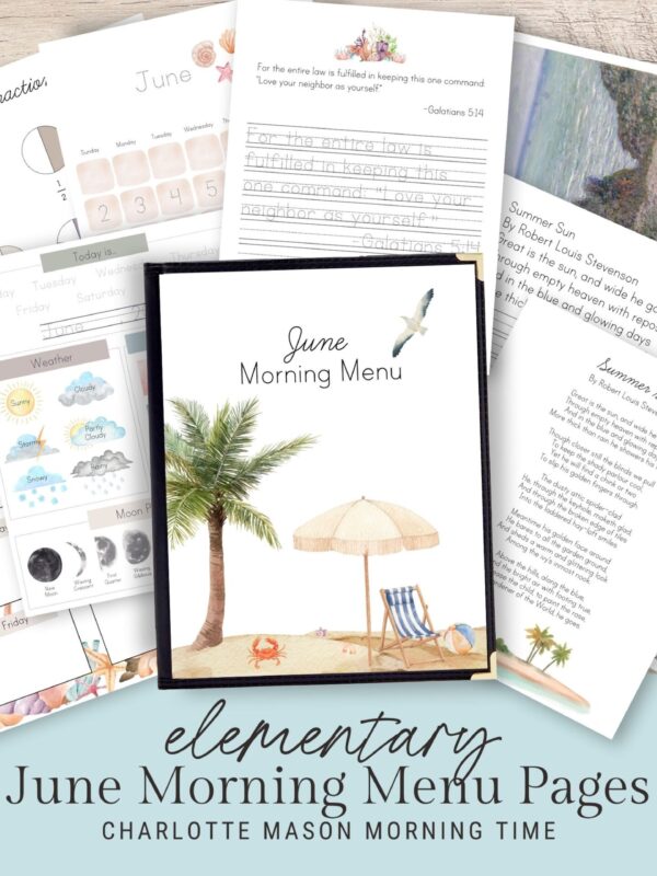 June Morning Menu Pages - Elementary
