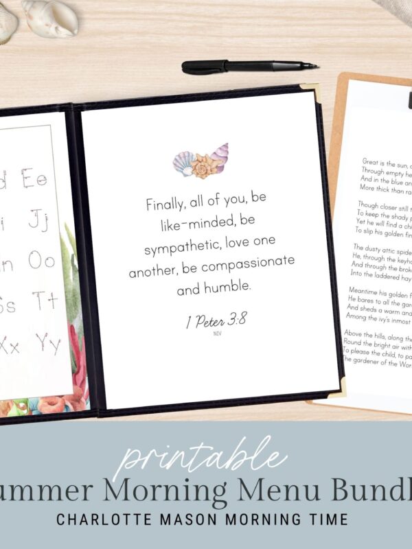 Summer Morning Menu Pages