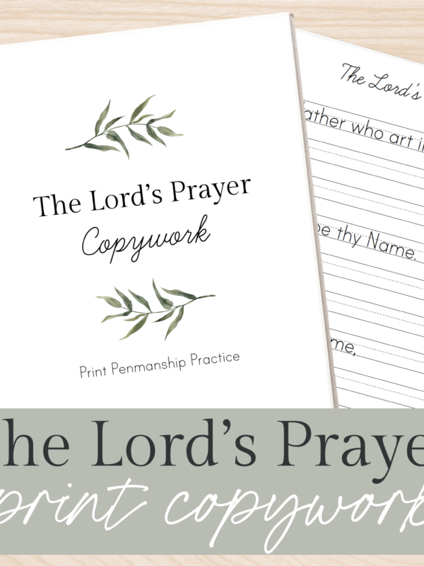 The Lord's Prayer Copywork and Poster